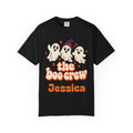 The Boo Crew Shirt, Custom Name Halloween Shirt, Matching Family Halloween Shirts, Group Halloween Tee, Retro Ghost Shirt, Comfort Colors