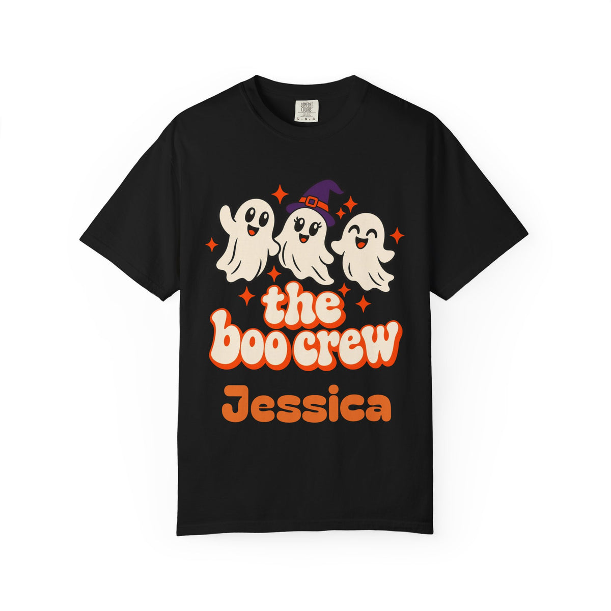 The Boo Crew Shirt, Custom Name Halloween Shirt, Matching Family Halloween Shirts, Group Halloween Tee, Retro Ghost Shirt, Comfort Colors