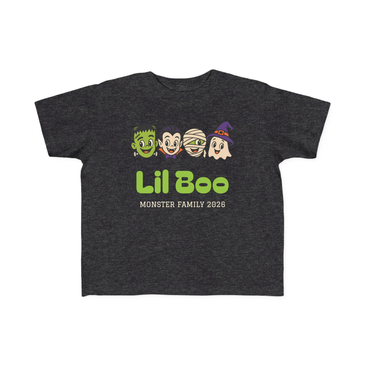 Toddler Monster Family Shirt, Custom Monster Name Toddler Halloween Tee, Lil Boo