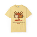 Thanksgiving Crew 2026 Shirt, Custom Family Name Thanksgiving Shirts, Matching Family Reunion Tee, Pumpkin Fall Group Shirt, Comfort Colors