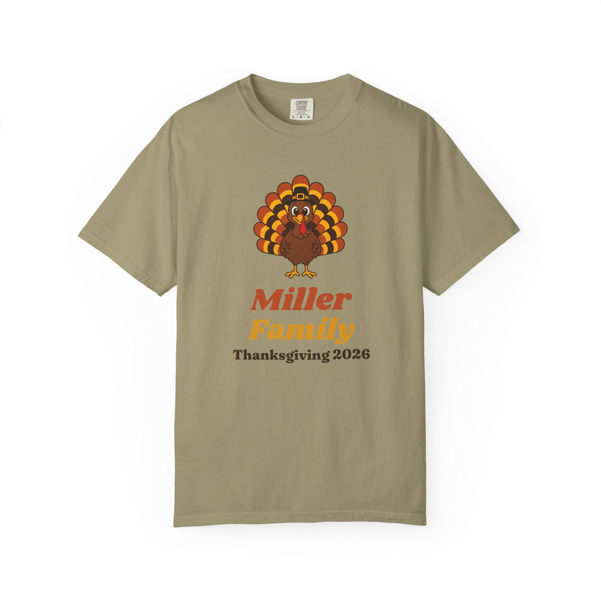 Family Thanksgiving Shirts 2026, Custom Family Name Turkey Tee, Matching Thanksgiving Shirt, Retro Turkey Shirt, Comfort Colors