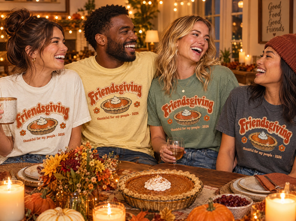 Friendsgiving Shirt 2026, Retro Friendsgiving Tee, Matching Friends Thanksgiving Shirts, Thankful For My People, Comfort Colors