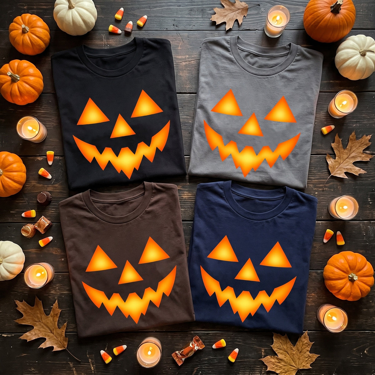 Jack O Lantern Face Shirt, Matching Family Halloween Shirts, Pumpkin Face Group Costume Tee, Easy Halloween Costume, Comfort Colors