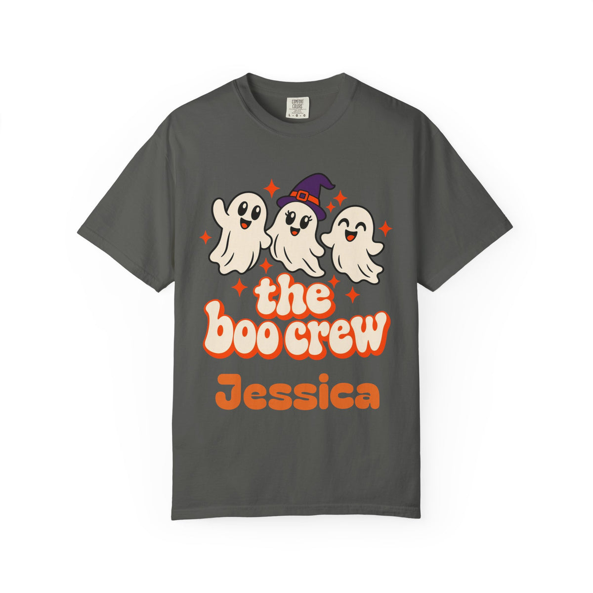 The Boo Crew Shirt, Custom Name Halloween Shirt, Matching Family Halloween Shirts, Group Halloween Tee, Retro Ghost Shirt, Comfort Colors