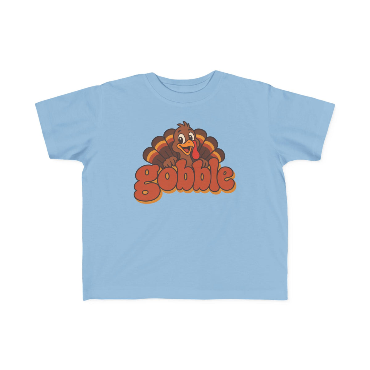 Toddler Gobble Shirt, Toddler Thanksgiving Tee, Retro Turkey, Matching Family Shirts