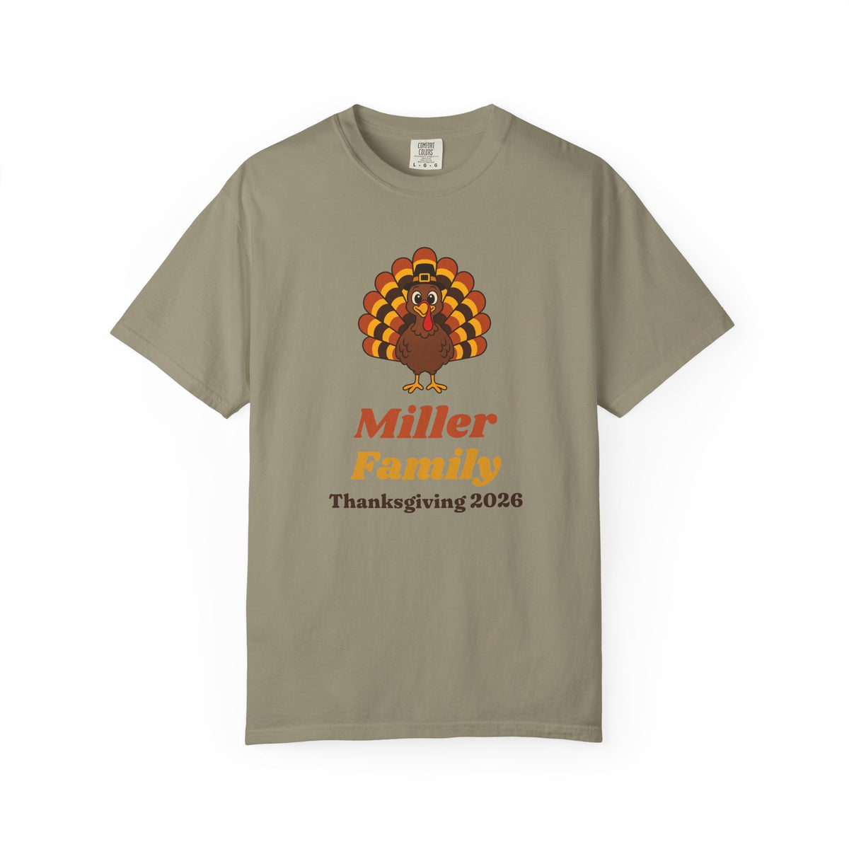 Family Thanksgiving Shirts 2026, Custom Family Name Turkey Tee, Matching Thanksgiving Shirt, Retro Turkey Shirt, Comfort Colors