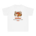 Kids Thanksgiving Crew 2026 Shirt, Custom Family Name Youth Tee, Pumpkin Fall Design