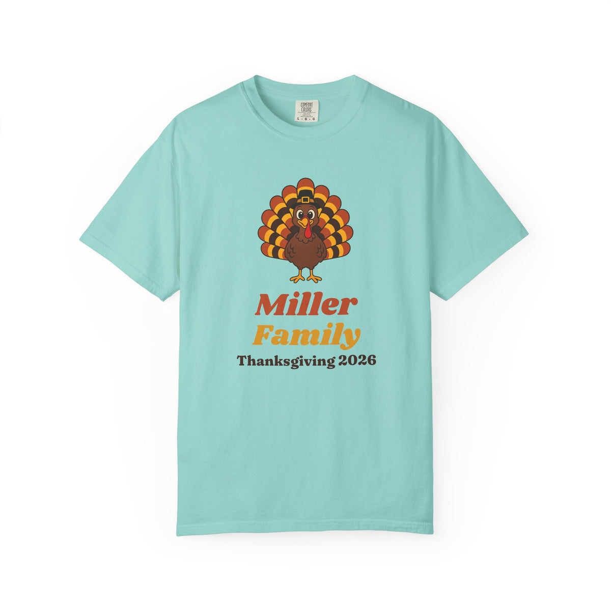 Family Thanksgiving Shirts 2026, Custom Family Name Turkey Tee, Matching Thanksgiving Shirt, Retro Turkey Shirt, Comfort Colors