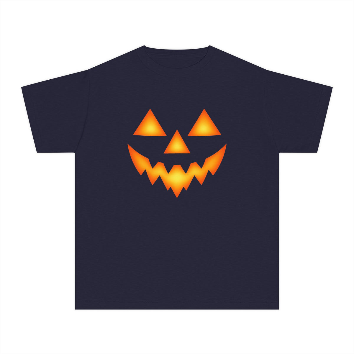 Kids Jack O Lantern Face Shirt, Youth Halloween Costume Tee, Matching Family Pumpkin Shirt