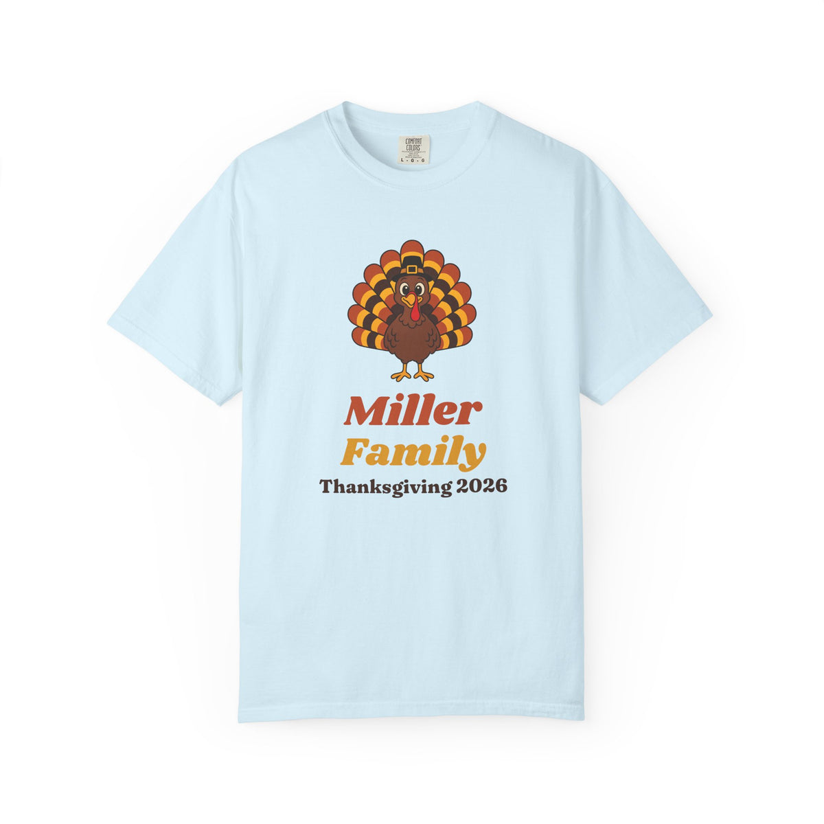 Family Thanksgiving Shirts 2026, Custom Family Name Turkey Tee, Matching Thanksgiving Shirt, Retro Turkey Shirt, Comfort Colors