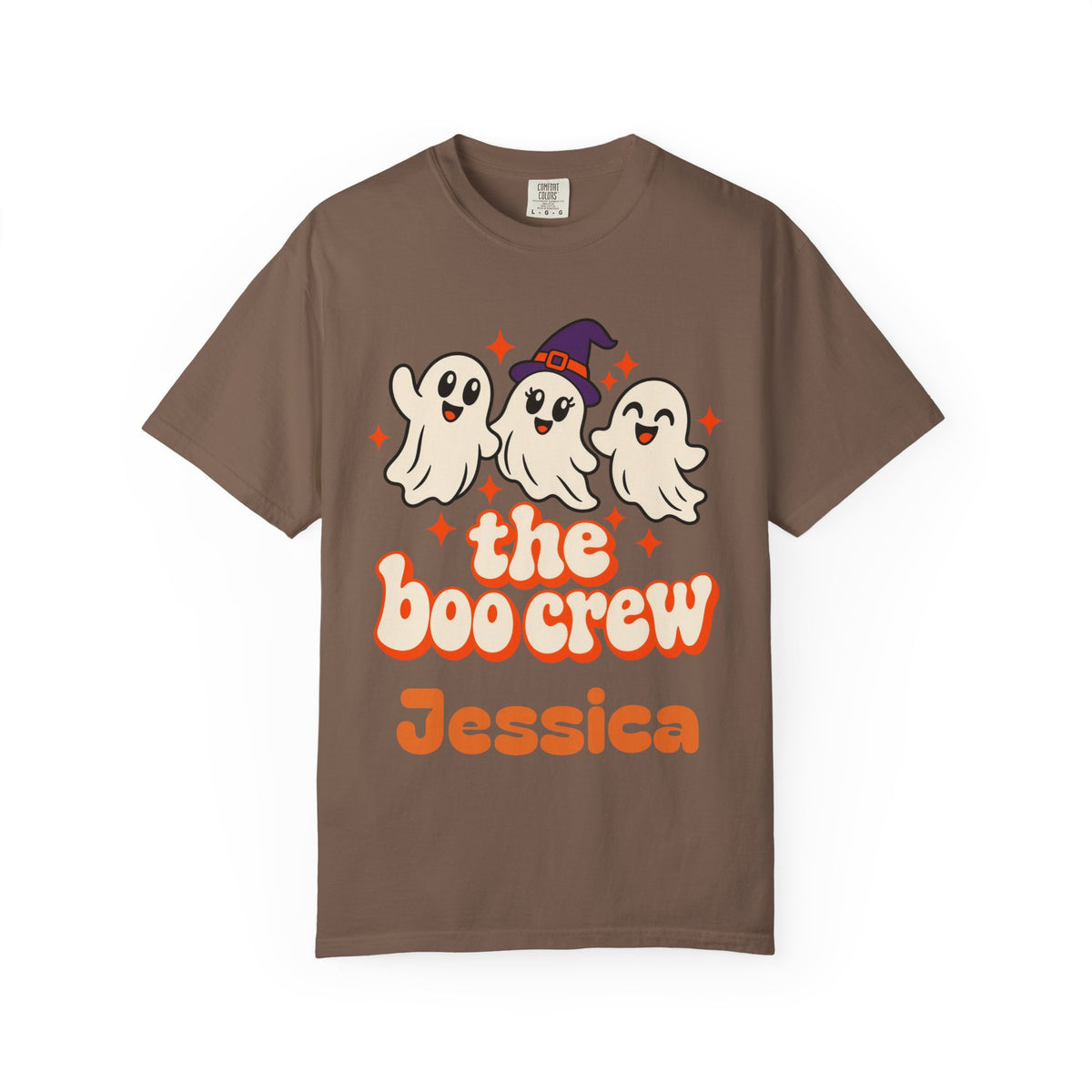 The Boo Crew Shirt, Custom Name Halloween Shirt, Matching Family Halloween Shirts, Group Halloween Tee, Retro Ghost Shirt, Comfort Colors