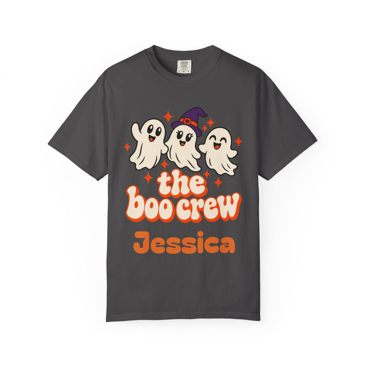 The Boo Crew Shirt, Custom Name Halloween Shirt, Matching Family Halloween Shirts, Group Halloween Tee, Retro Ghost Shirt, Comfort Colors