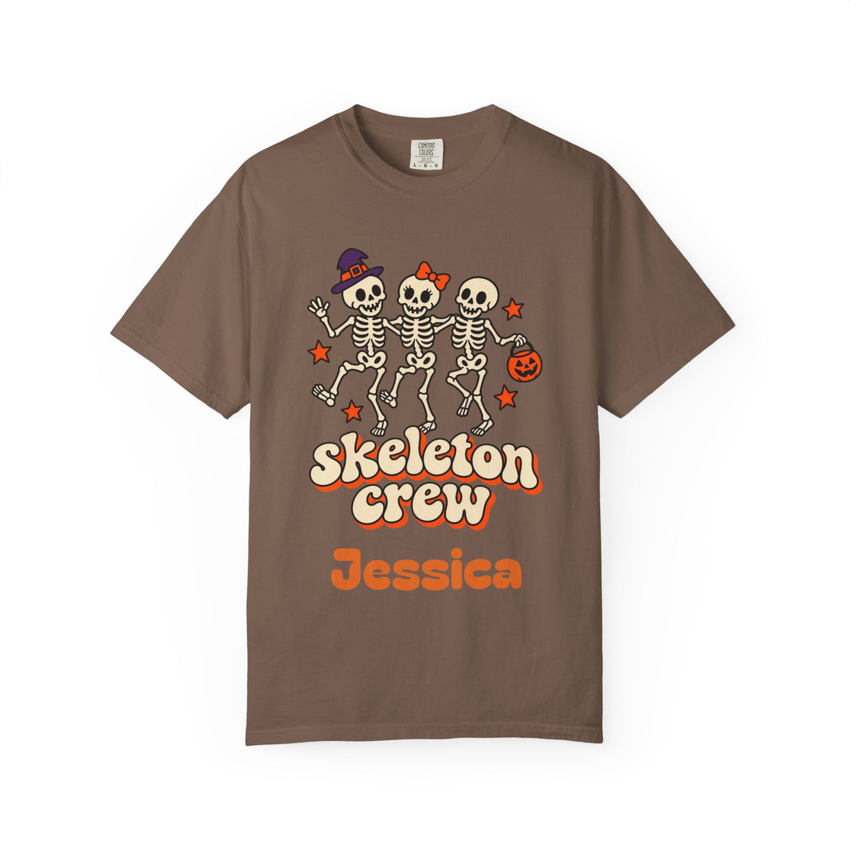 Skeleton Crew Shirt, Custom Name Halloween Shirt, Matching Family Halloween Shirts, Dancing Skeleton Group Tee, Cousin Crew, Comfort Colors